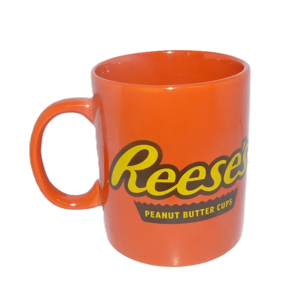 Reeses Peanut Butter Cup Orange Coffee Mug 12 Oz Microwave & Dishwasher Safe